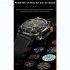 Ht17 Smart Watch 1 46 Inch Full Touch Color Screen Outdoor Sport Fitness Tracker Blood Oxygen Monitor Blue