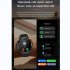 Ht17 Smart Watch 1 46 Inch Full Touch Color Screen Outdoor Sport Fitness Tracker Blood Oxygen Monitor Blue