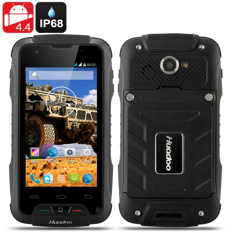 Huadoo V3 Rugged Smartphone (Black)
