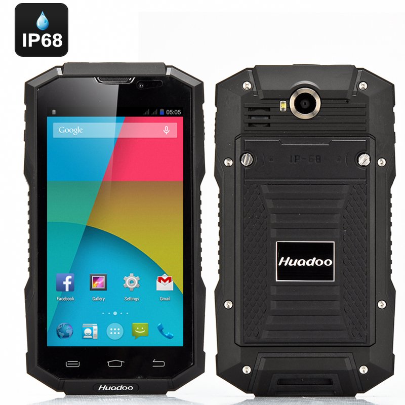 Huadoo V4 Rugged Smartphone (Black)
