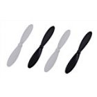 [US Direct] Hubsan H107-A02 Replacement Blades for X4 H107 Quadcopter - Black + White (4 PCS)