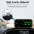 Hud Speed Odometer Mileage Car Head Up Display Compass Gps Speedometer Overspeed Digital Speed Alarm black