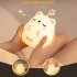 Hugging Bear Night Light With Usb Charging Cable Remote Control Animal Bedside Lamp Built in 1200mAh Battery Silicone Night Light For Kids Boys   Girls Pat mone