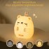 Hugging Bear Night Light With Usb Charging Cable Remote Control Animal Bedside Lamp Built in 1200mAh Battery Silicone Night Light For Kids Boys   Girls Pat mone