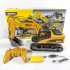 HuiNa Toys 1550 15Channel 2 4G 1 14 RC Car 680 Degree Rotation Metal Excavator Cool Sound Light Effect Truck Yellow