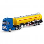 Huina 1:50 Engineering Vehicle Toys Children Flatbed Trailer Oil Tanker Model Ornaments For Boys Gifts 1730/1733 1733 yellow