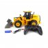 Huina 1552 1 16 Remote Control Loader 11 Channel Electric Engineering Vehicle Model Toys Brown Yellow