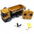 Huina 1573 RTR 2 4GHz 10 Channel 1 14 Remote Control RC Truck Dump Self discharging Metal Auto Demonstration LED Light RC Toy 1 14