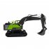 Huina 1661 1 18 Remote Control Engineering Vehicle Electric Excavator Toys for Children Birthday Gifts Gray