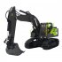 Huina 1661 1 18 Remote Control Engineering Vehicle Electric Excavator Toys for Children Birthday Gifts Gray