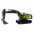 Huina 1661 1 18 Remote Control Engineering Vehicle Electric Excavator Toys for Children Birthday Gifts Gray