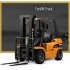 Huina Toys 1577 1 10 8ch Alloy Rc Forklift Truck Toy Crane Construction Car Vehicle With Sound Light Workbench Lift Rtr Kid Gift yellow