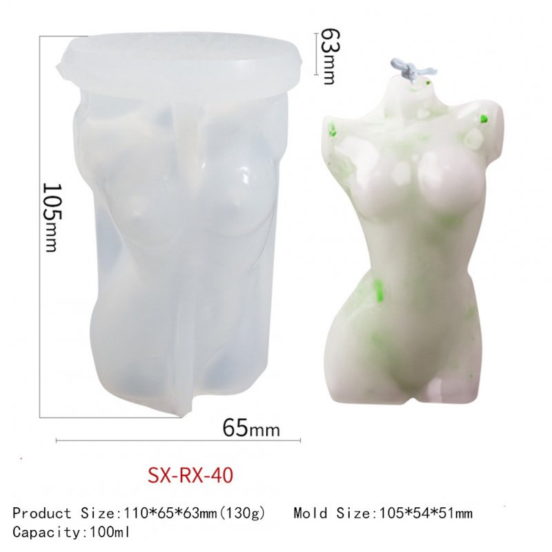 Human Body Silicone Mold Candle Mold Aromatherapy Plaster Abrasive Diy Tool SX-RX-40