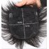 Human Wig Hair Topper Toupee Clip Hairpiece Lace Top Wig for Men Natural black 16x18