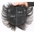 Human Wig Hair Topper Toupee Clip Hairpiece Lace Top Wig for Men Natural black 13x14