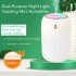 Humidifier Colorful Night Light Atmosphere Light Silent Home Office Mist Humidifier Grey