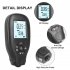 Hw 300 Digital Coating Thickness Gauge 0 2000um Automotive Paint Film Thickness Tester Resolution 0 01mm Black