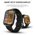 Hw13 Smartwatch Heart Rate Monitor 3d Dynamic Split Screen Display Fitness Band Waterproof Smart Watch black