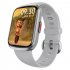 Hw13 Smartwatch Heart Rate Monitor 3d Dynamic Split Screen Display Fitness Band Waterproof Smart Watch gray