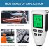 Hw300 Mini Automobile Thickness Gauge Car Paint Tester 0um 2000um Thickness Coating Meter for Fe Nfe White