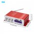 Hy 400 12v Power Amplifier U Disk Sd Memory Card with Infrared RC Mini Small Motorcycle Audio Amp Red