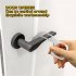 Hygiene Hand Door Opener Brass Isolation Key Non contact Door Handle Key Device Silver