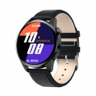 I29 Smart Bracelet Heart Rate Blood Pressure Blood Oxygen Monitor Music Control Bluetooth-compatible Call Sports Pedometer Smartwatch black belt