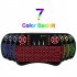 I8 Air Mouse Mini Wireless Keyboard Colorful Luminous Rgb Keyboard