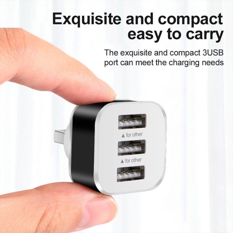 Car Usb Charging Extender 2.0 3-port Extended Usb Splitter With Indicator Light Plug And Play 3 In 1 For For Smart Phones Usb Fans 