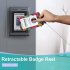 ID Badge Holder With Lanyard Retractable Badge Reel Clip ID Protector Bage Clips For Nurse Doctor Teacher Student E