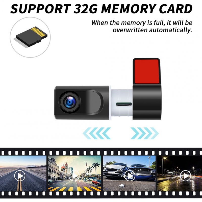 ADAS USB DVR Camera 150° Wide Angle Dash Cam Loop Recording Automatic Recording Car Driving Recorder