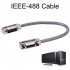 IEEE 488 Cable GPIB Cable Metal Connector Adapter Plug and Play 0 5m