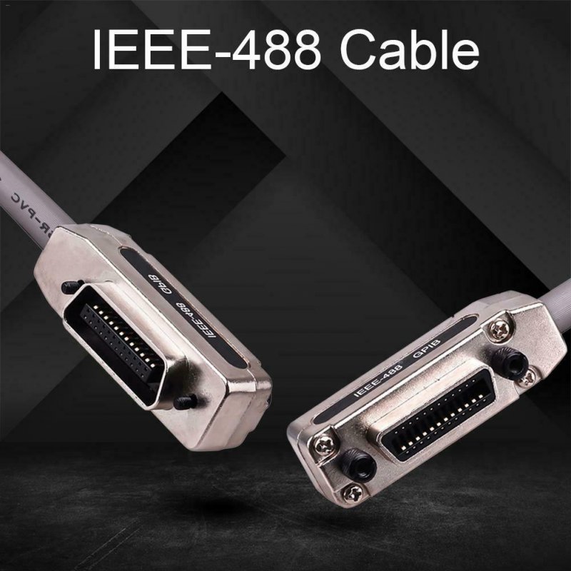 IEEE-488 Cable GPIB Cable Metal Connector Adapter Plug and Play 1.5m
