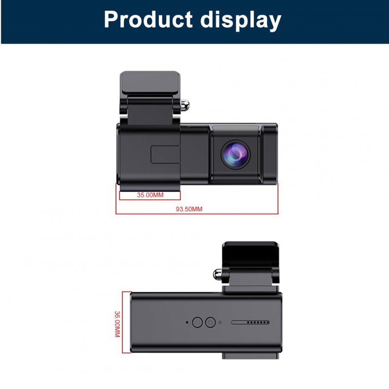 Wifi Dash Cam 2k HD Front Rear Dual Camera Screenless Driving Recorder Phone App Interconnected Car Dvr 