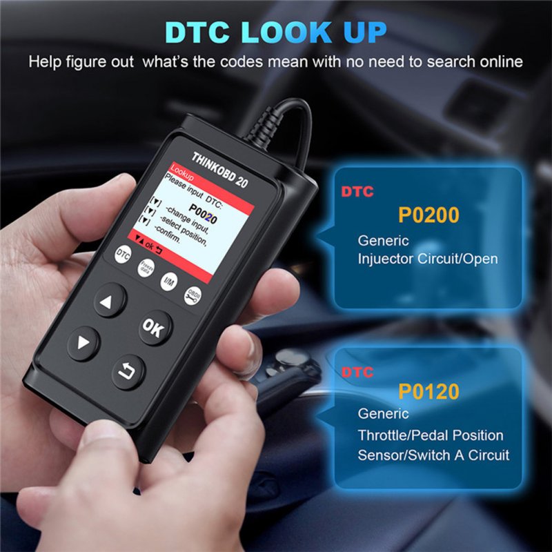 Car Engine Fault Diagnostic Tool Obdii Scanner Code Reader Component Testing Auto Universal 