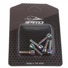 IIIPRO MTB Bicycle Handlebar Screws Titanium plated Colorful Screws M5 18MM stem riser screws Colorful