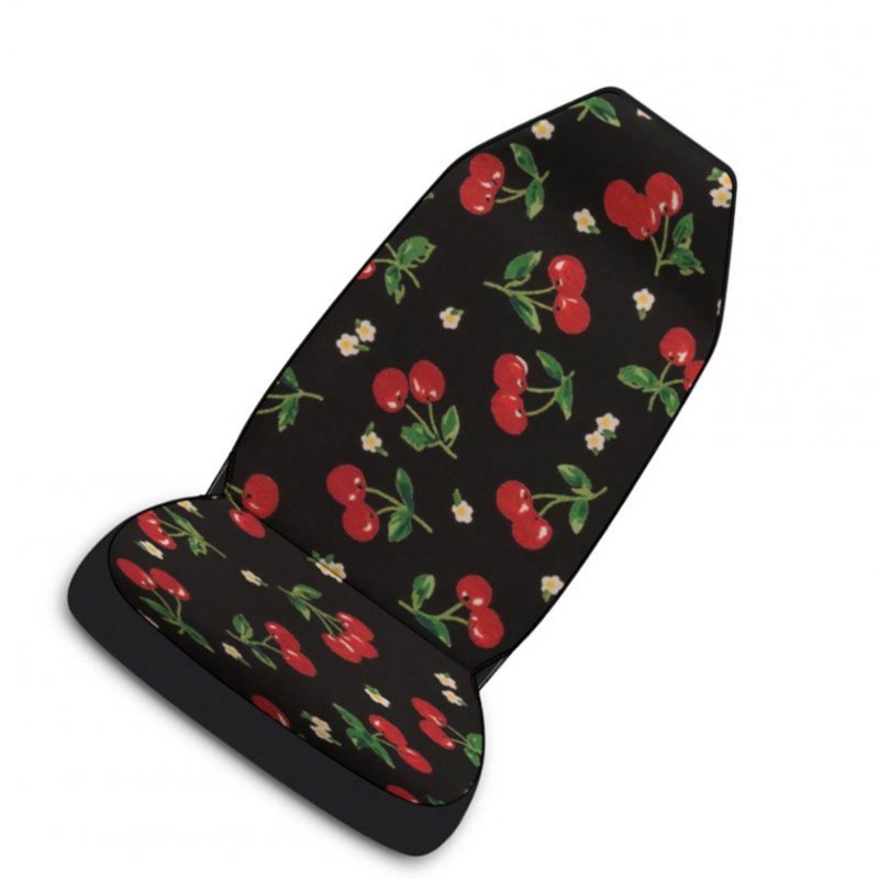 Car Seat Cover Protector Cherry Pattern Single Front Seat Cover Universal Interior Supplies 