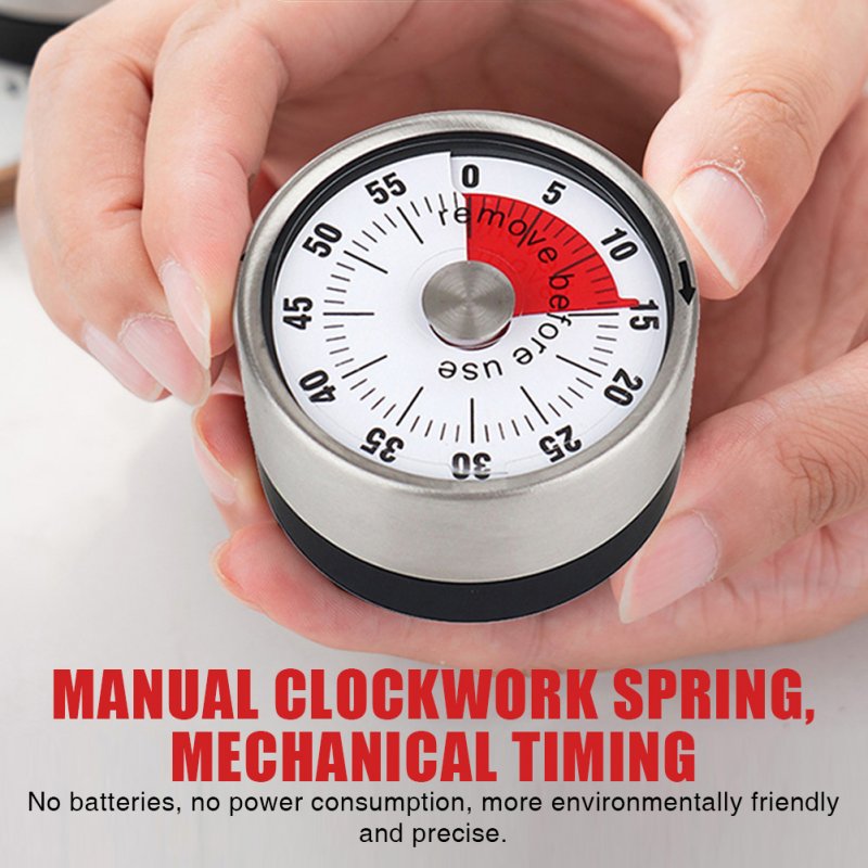 Lightweight Kitchen Timer Stainless Steel Time Management Kitchen Gadgets For Cooking Baking Study 