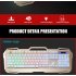IMICE AK 400 Metal Suspension Backlit Keyboard for Wired Gaming Keyboard black