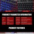 IMICE AK 400 Metal Suspension Backlit Keyboard for Wired Gaming Keyboard black