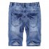 IMIXCITY Summer Men s Casual Slim Jean Short Denim Short With Elastic Waistband Denim blue Twenty nine