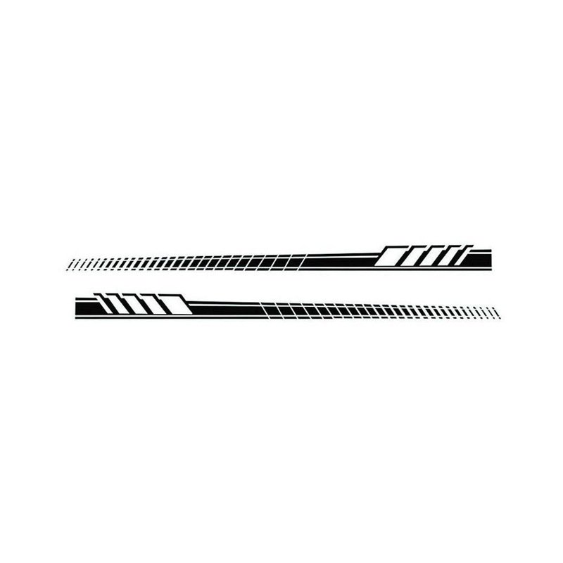 2pcs/Set Car Auto Body Stickers Long Stripe Side Skirt Decoration Vinyl Decals 