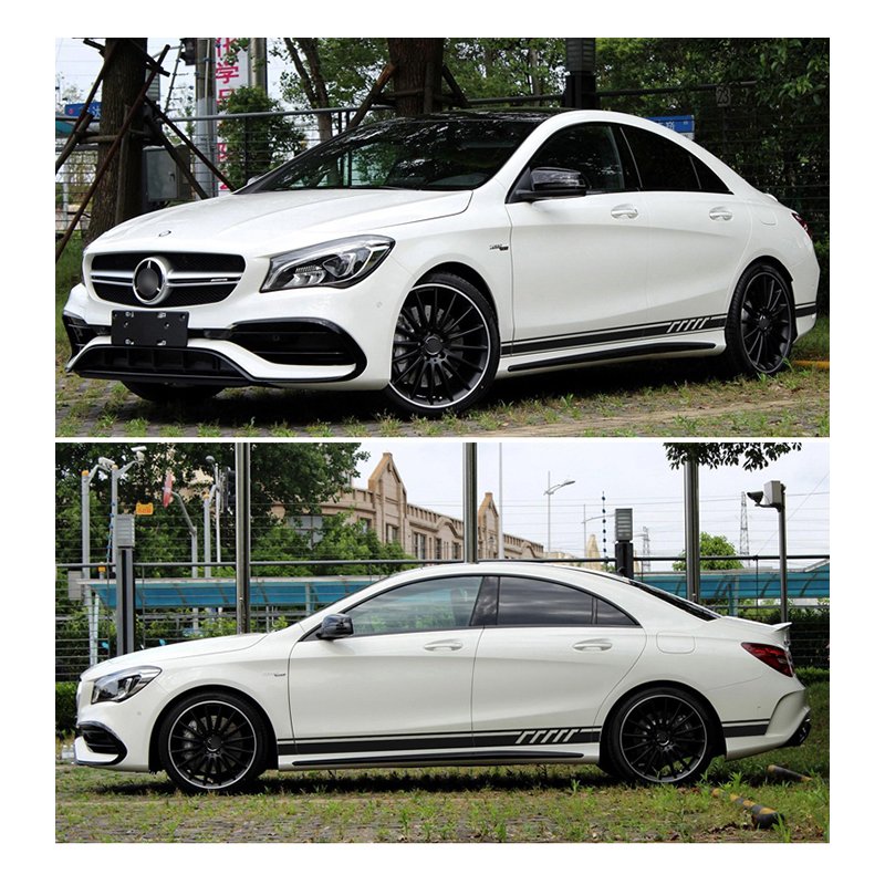 Style Side Stripes Decal Stickers for Mercedes Benz W176 A Class A45 AMG  