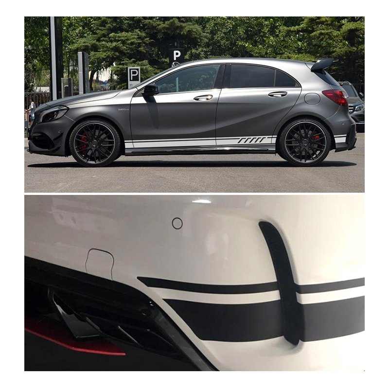 Style Side Stripes Decal Stickers for Mercedes Benz W176 A Class A45 AMG  
