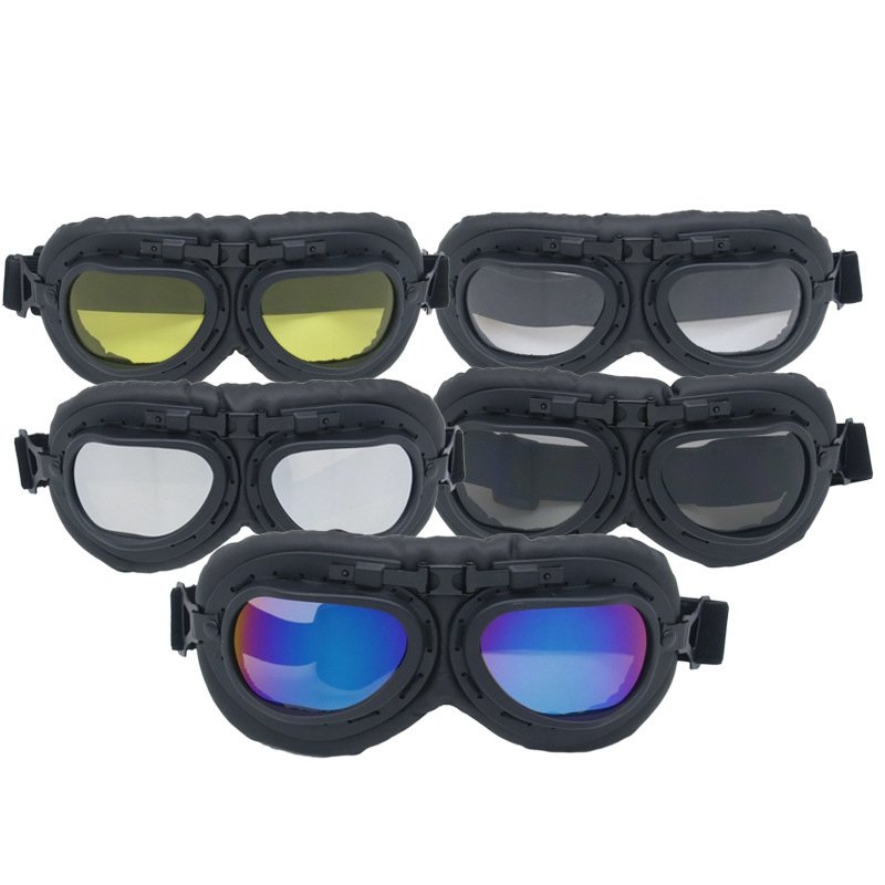Retro Vintage Motorcycle Goggle Motocross Pilot Goggles for Retro Motorcycle