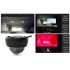 IP security dome camera recording high definition images 24 7 thanks to the built in night vision IR LEDs and motion detection 