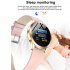 IP67 Waterproof Smart Watch Fitness Tracker Heart Rate Blood Pressure Monitor Tempered Mirror Pink 