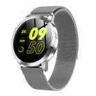 IP67 Waterproof Smart Watch Fitness Tracker Heart Rate Blood Pressure Monitor Tempered Mirror Sliver 