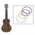 IRIN 4 Pcs Colored Nylon Ukulele Strings Guitar Strings Set Parts 0 56mm  0 71mm  0 81mm  0 56mm U104