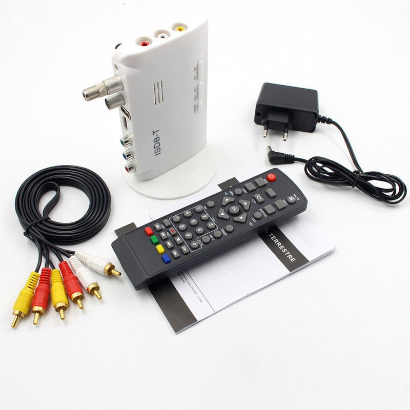 ISDB-T Digital Terrestrial Converter TV BOX Receiver 1080P US plug